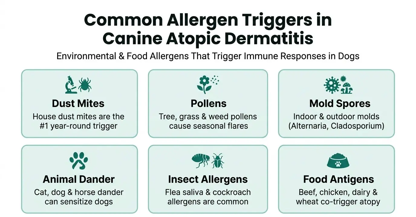 Common allergen triggers in canine atopic dermatitis — Beyond Pets