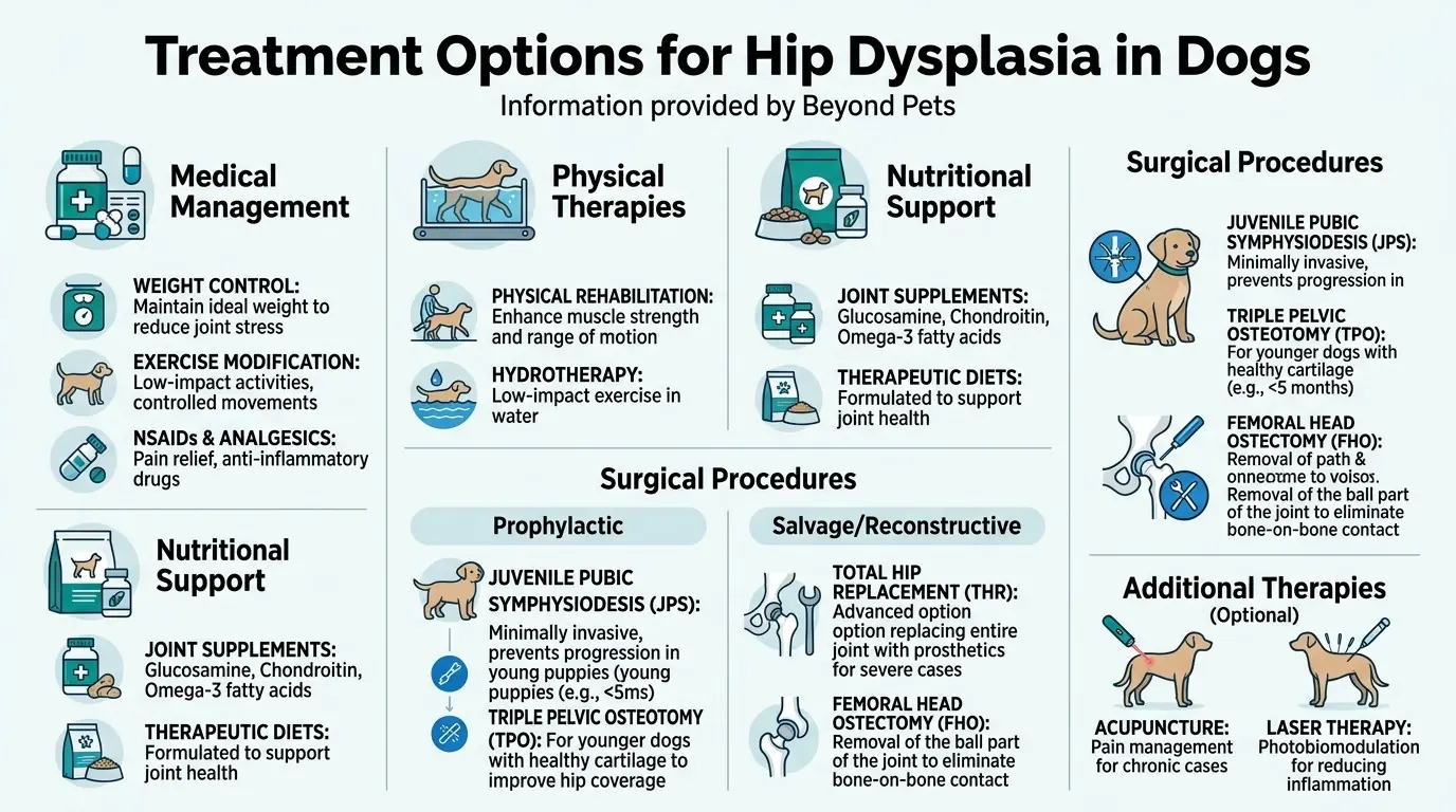 Canine Hip Dysplasia 3 Treatment Options for Hip Dysplasia in Dogs in Canine Hip Dysplasia