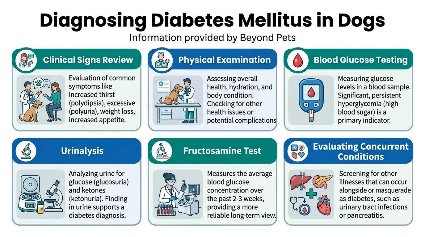 Diagnosing Diabetes Mellitus in Dogs in What is Diabetes Mellitus in Dogs?