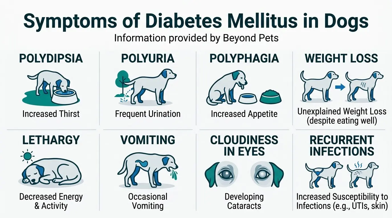 Symptoms of Diabetes Mellitus in Dogs in What is Diabetes Mellitus in Dogs?