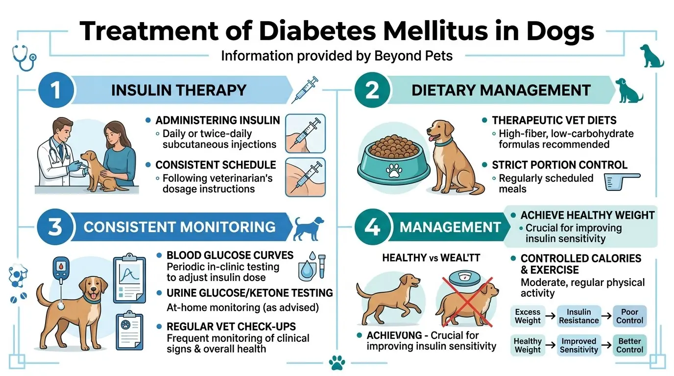 Treatment of Diabetes Mellitus in Dogs in What is Diabetes Mellitus in Dogs?