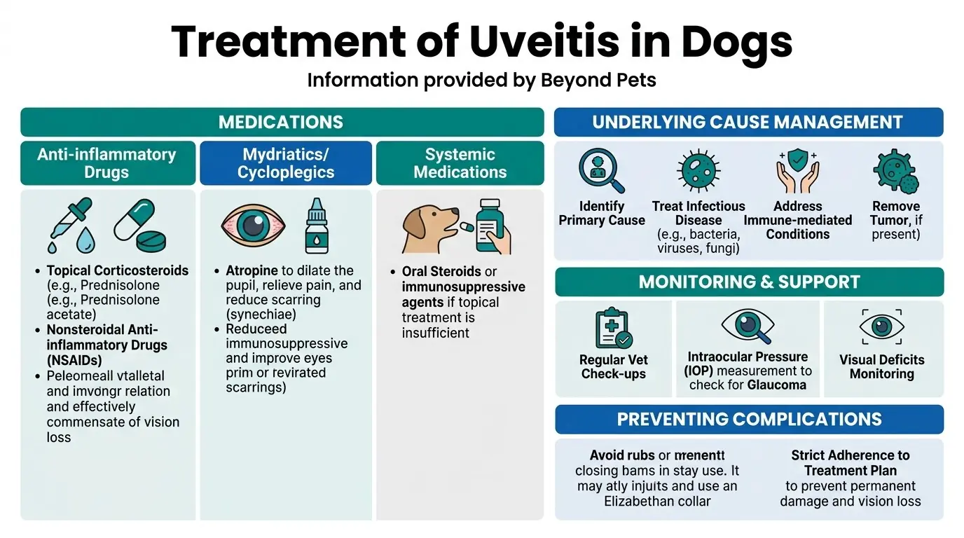 Treatment of Uveitis in Dogs in Uveitis in Dogs: Causes, Symptoms, Diagnosis, Treatment