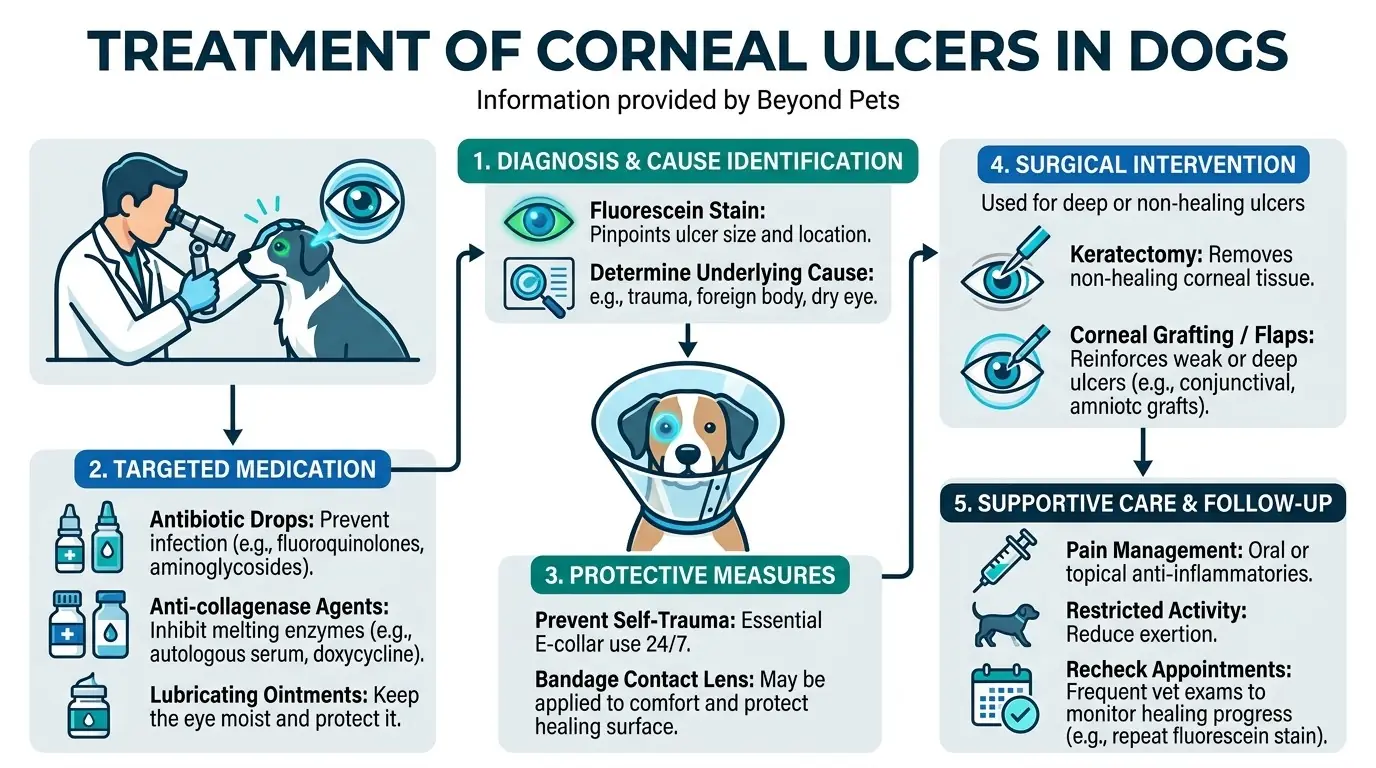 Treatment of Corneal Ulcers in Dogs in Corneal Ulcers in Dogs: Causes, Symptoms, Treatment