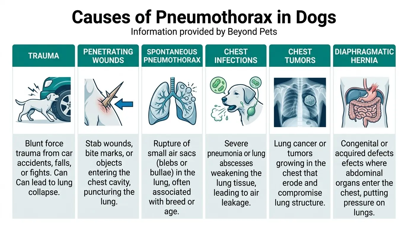 Causes of Pneumothorax in Dogs in Pneumothorax in Dogs: Causes, Symptoms, and Treatment Explained