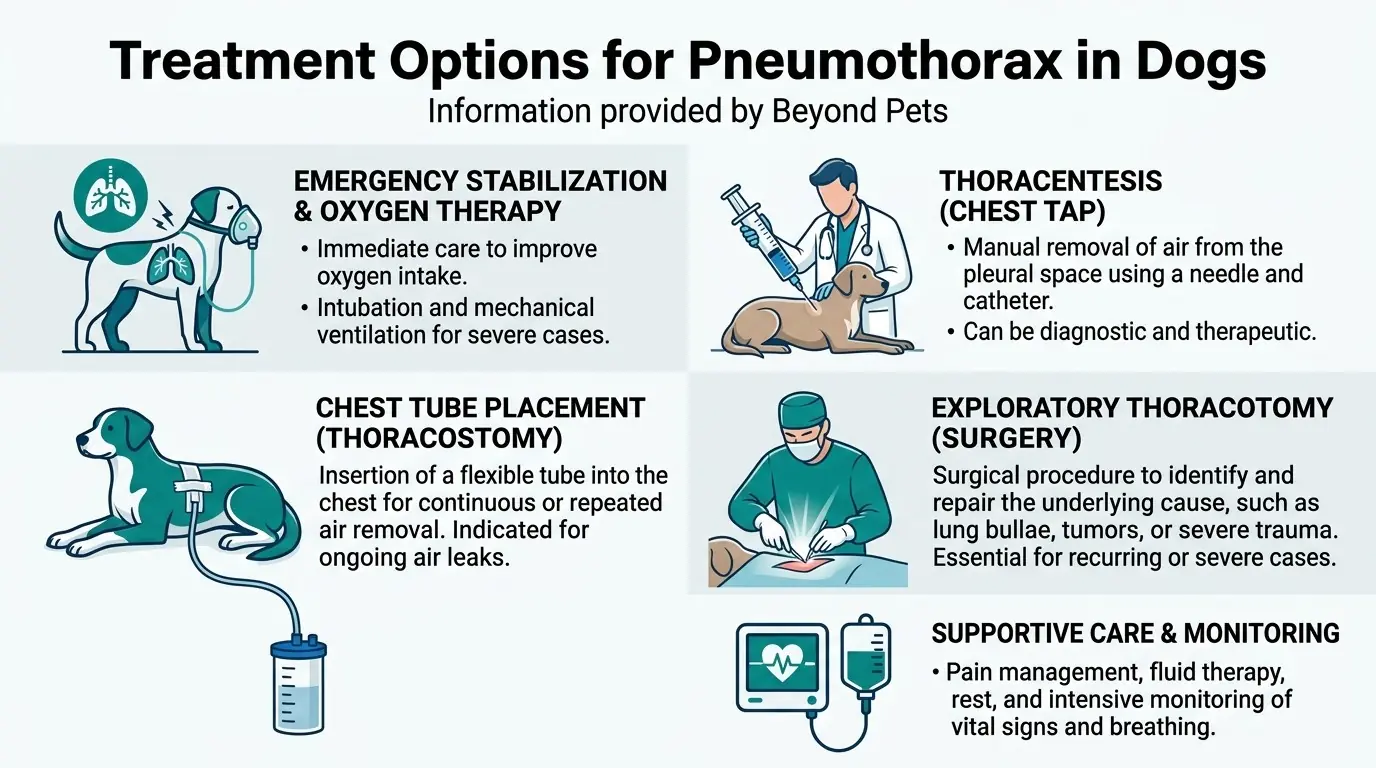 Treatment Options for Pneumothorax in Dogs in Pneumothorax in Dogs: Causes, Symptoms, and Treatment Explained