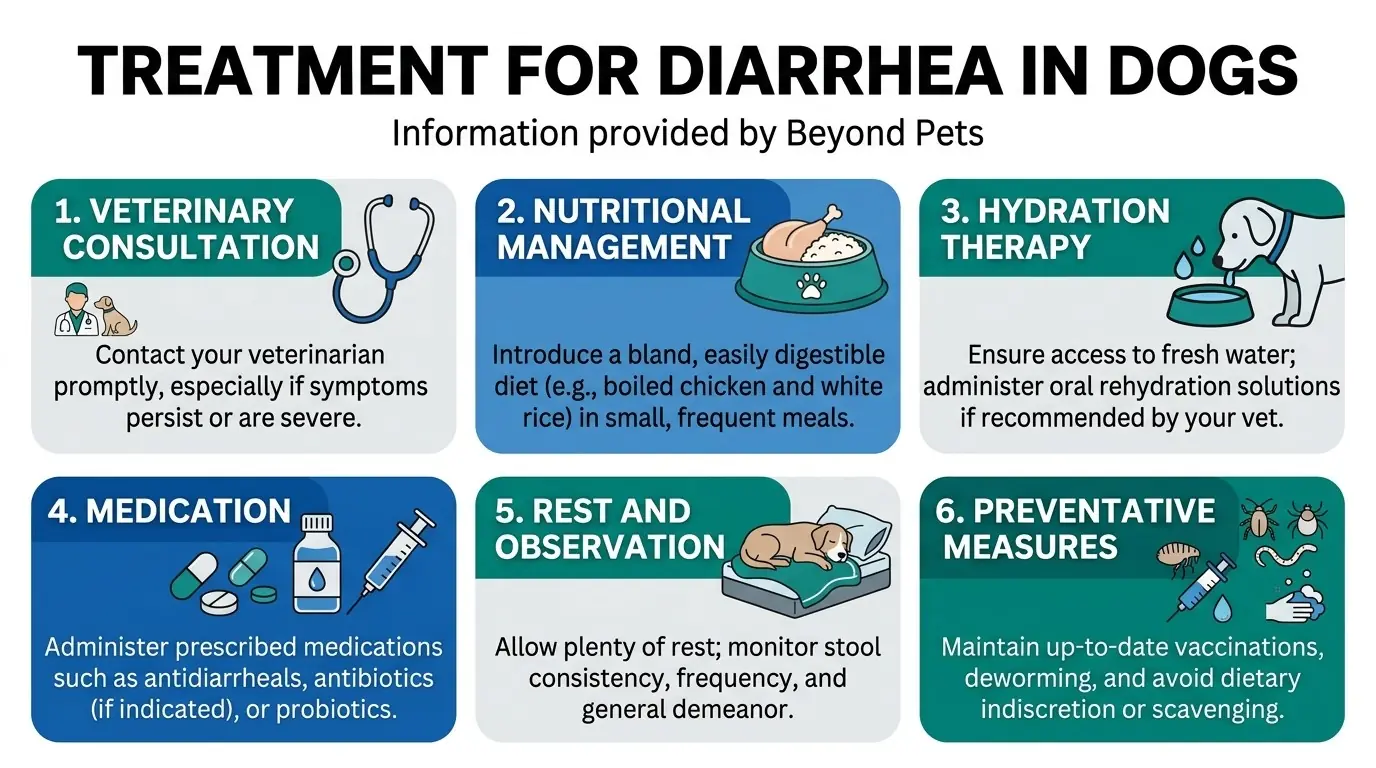 Treatment for Diarrhea in Dogs in What is Diarrhea in Dogs?