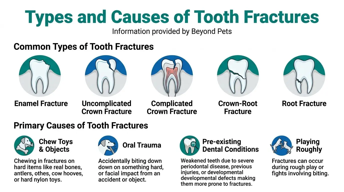 Types and Causes of Tooth Fractures in Fractured Canine Teeth: Causes, Symptoms, and Treatment Explained
