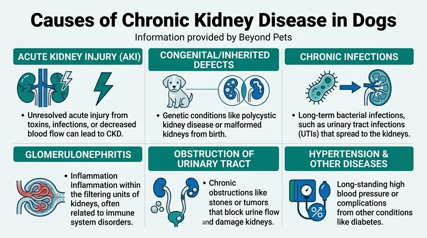 Causes of Chronic Kidney Disease in Dogs in What is Chronic Kidney Disease in Dogs?