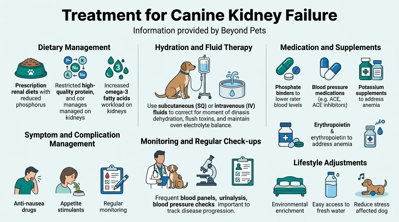 Treatment for Canine Kidney Failure in What is Chronic Kidney Disease in Dogs?