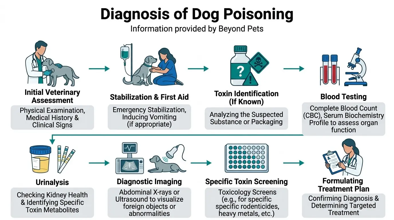 What Are Common Dog Poisons? 2 Diagnosis of Dog Poisoning in What Are Common Dog Poisons?