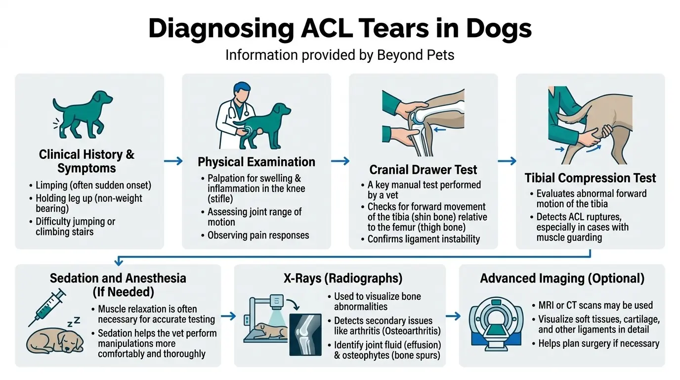 What is ACL Tear in Dogs? 3 Diagnosing ACL Tears in Dogs in What is ACL Tear in Dogs?