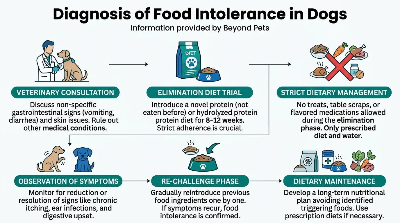 Diagnosis of Food Intolerance in Dogs in What are Food Allergies in Dogs?