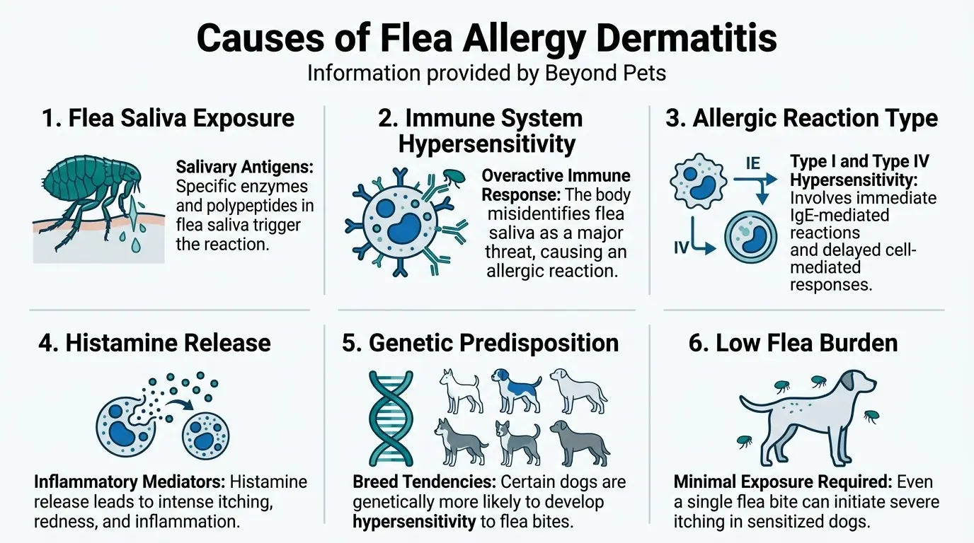 Causes of Flea Allergy Dermatitis in Flea Allergy in Dogs: Why Do They Happen?