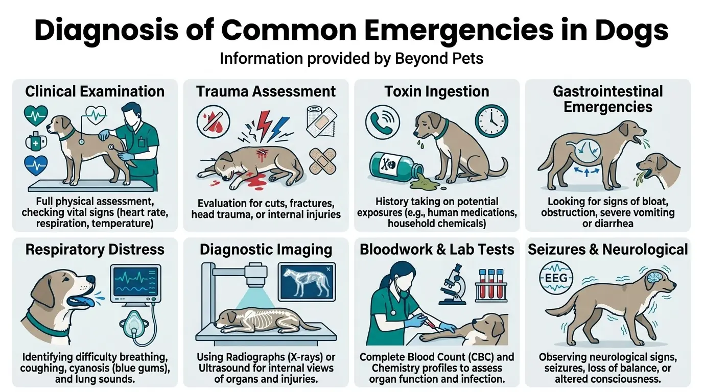 Diagnosis of Common Emergencies in Dogs in Common Emergencies in Dogs: Causes, Symptoms, Treatment