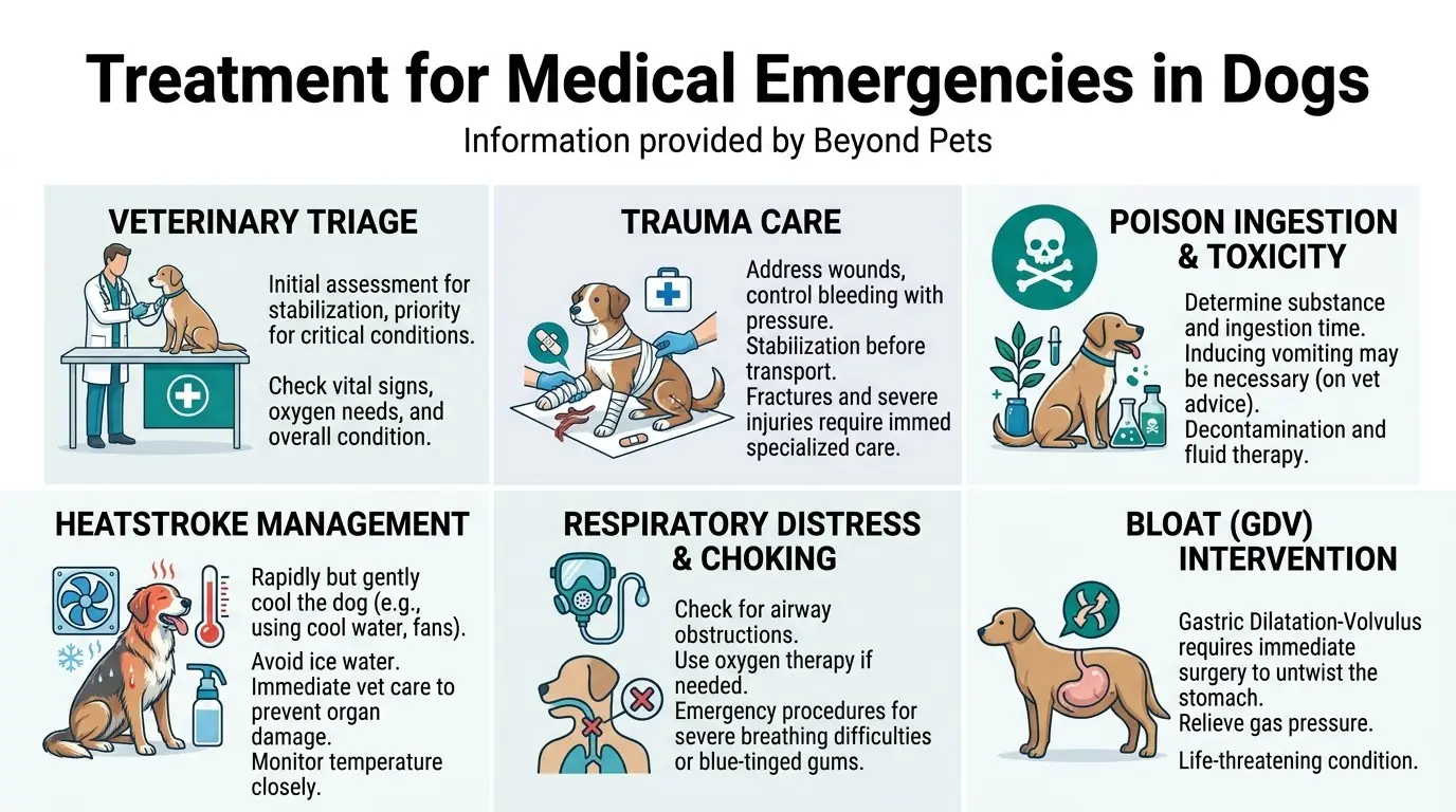 Treatment for Medical Emergencies in Dogs in Common Emergencies in Dogs: Causes, Symptoms, Treatment