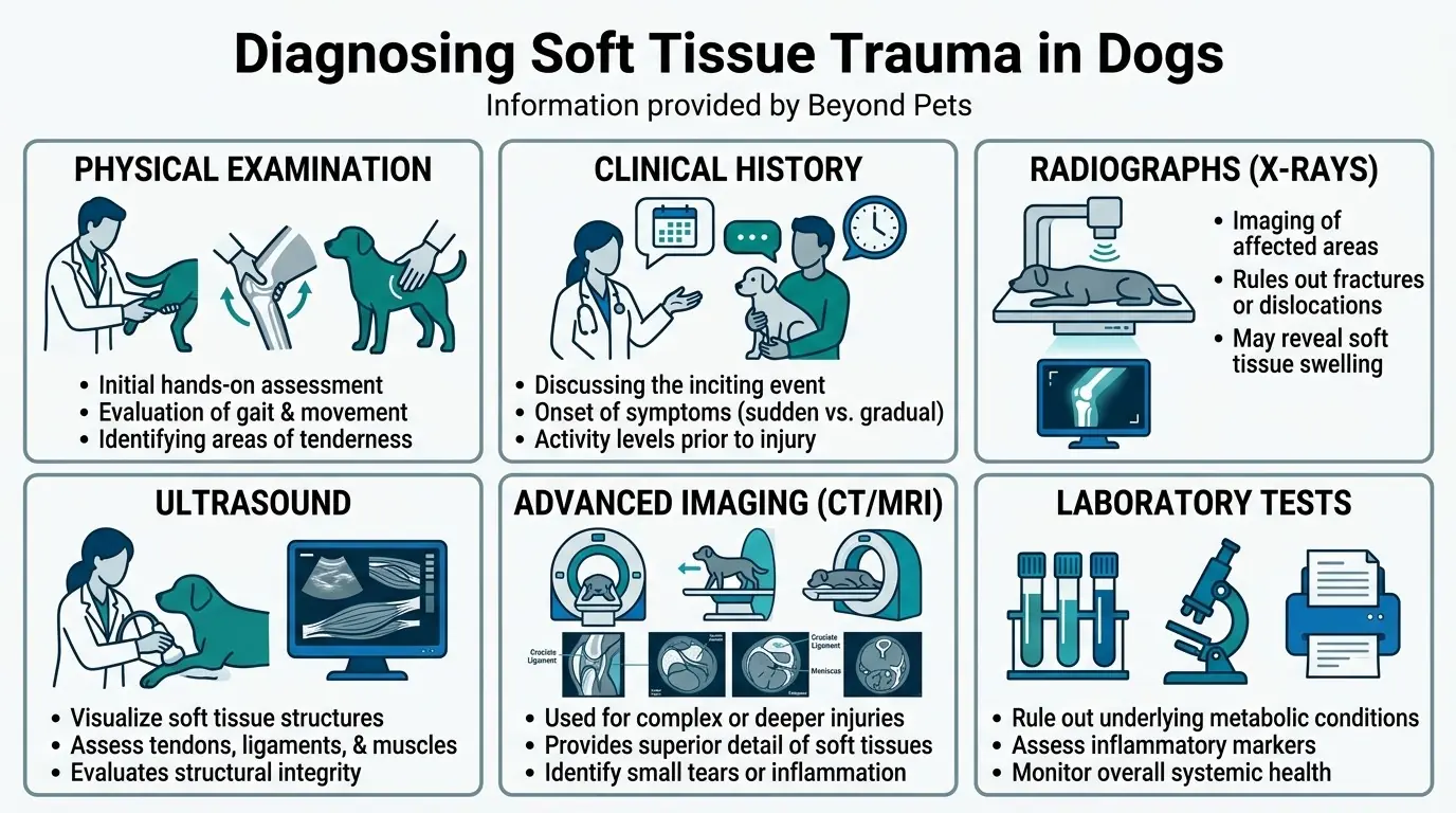Diagnosing Soft Tissue Trauma in Dogs in What is Soft Tissue Trauma in Dogs?