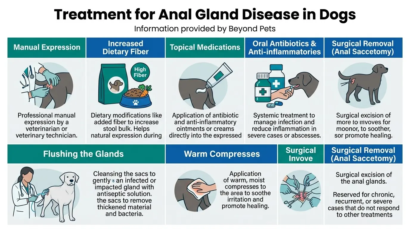 Treatment for Anal Gland Disease in Dogs in What is Anal Gland Disease in Dogs?
