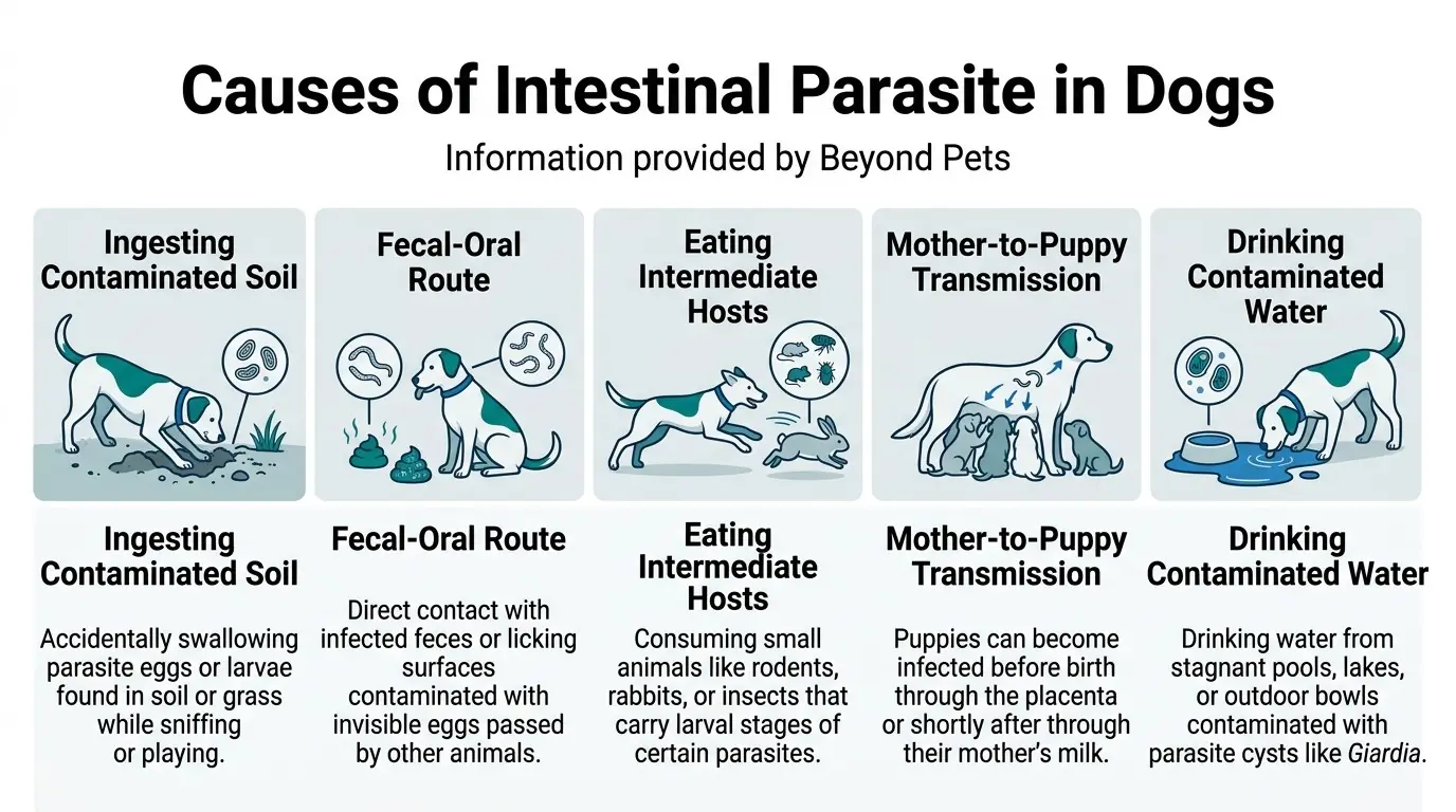 Causes of Intestinal Parasite in Dogs in What is a Gastrointestinal Parasite in Dogs?
