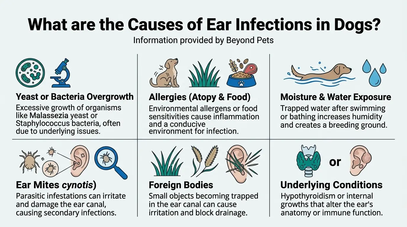 What are the Causes of Ear Infections in Dogs? in What is Ear Infection in Dogs?