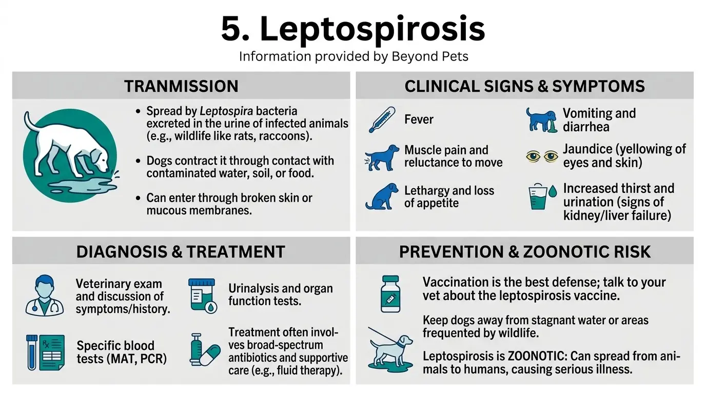 5. Leptospirosis in Common Infectious Diseases in Dogs: Top 10 Infections to Know