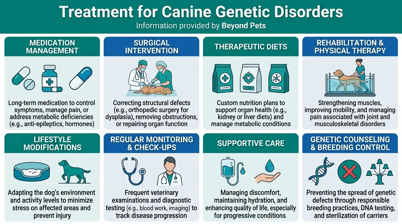 Treatment for Canine Genetic Disorders in What are Common Genetic Diseases in Dogs?