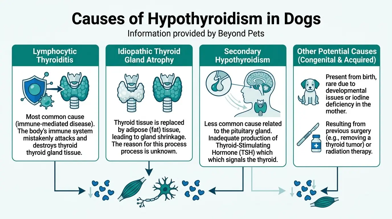 Causes of Hypothyroidism in Dogs in What is Hypothyroidism in Dogs?
