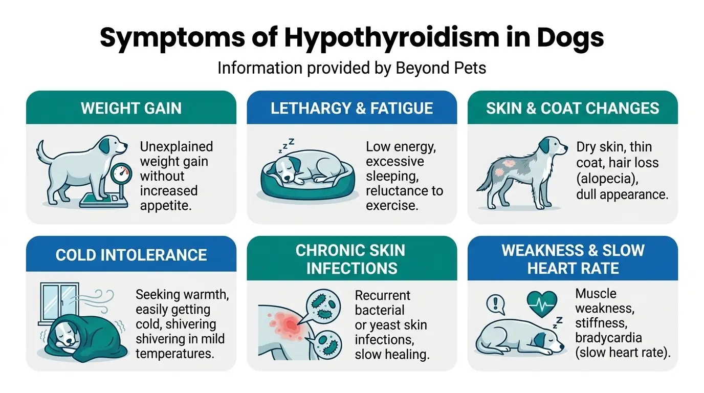 Symptoms of Hypothyroidism in Dogs in What is Hypothyroidism in Dogs?