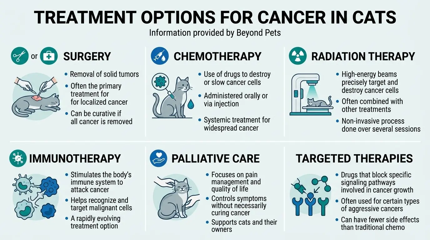 Treatment Options for Cancer in Cats in What is Cancer in Cats?