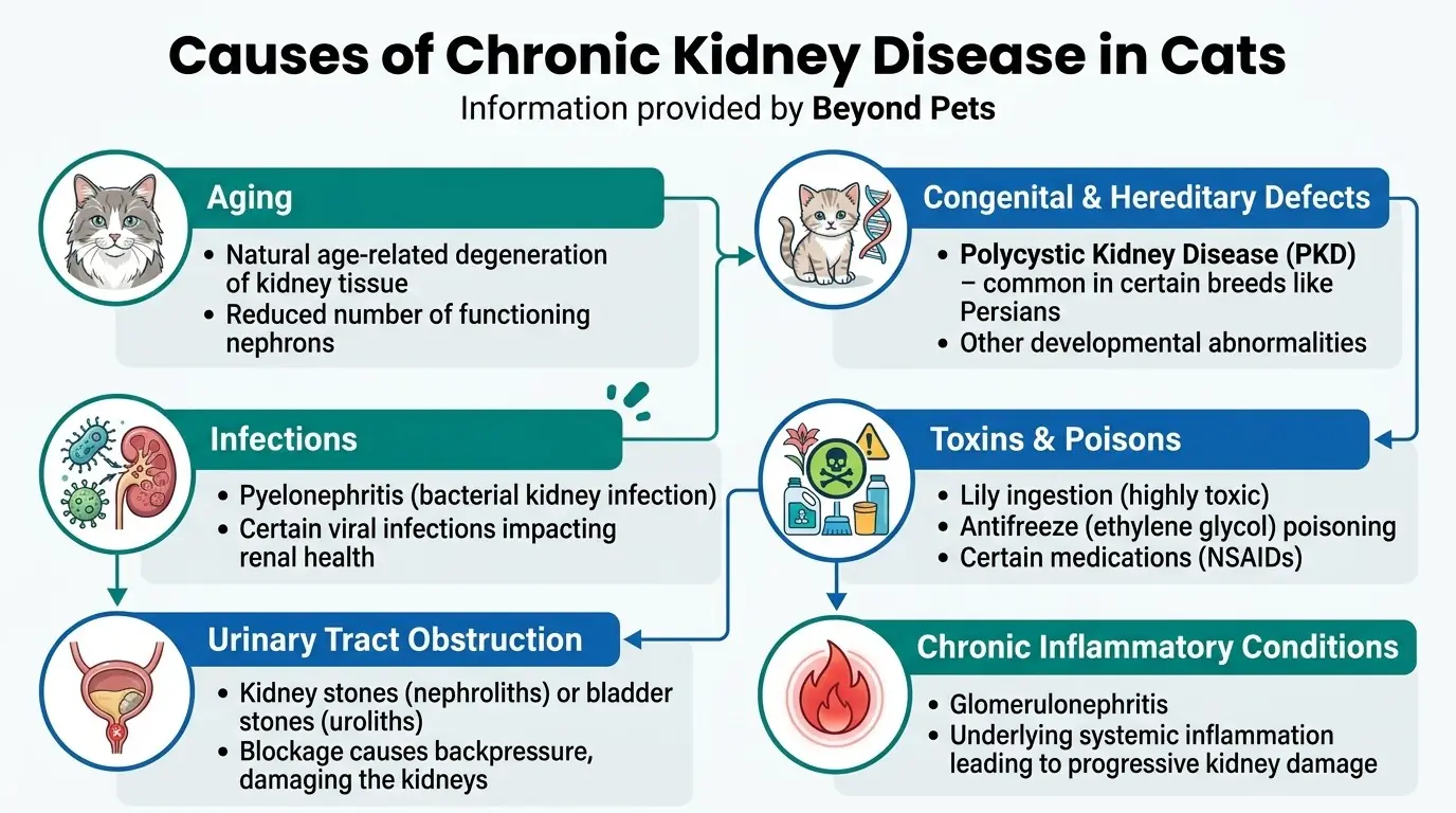 Causes of Chronic Kidney Disease in Cats in What is Chronic Kidney Disease in Cats?