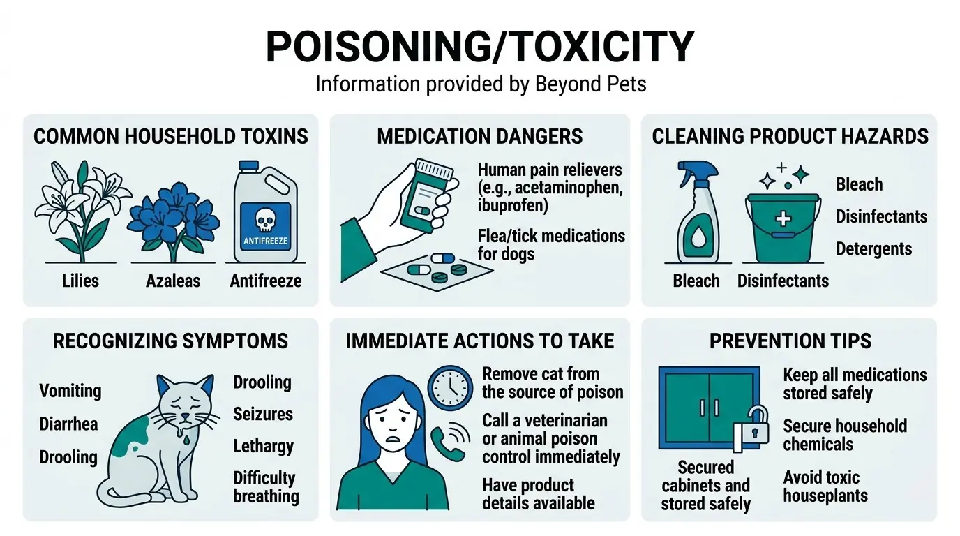 Poisoning/Toxicity in What are Common Emergencies in Cats