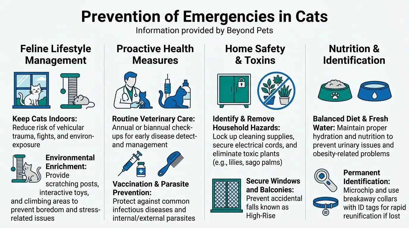 Prevention of Emergencies in Cats in What are Common Emergencies in Cats