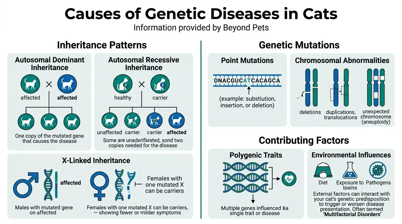 Causes of Genetic Diseases in Cats in Inherited Diseases: What are Common Genetic Diseases in Cats?