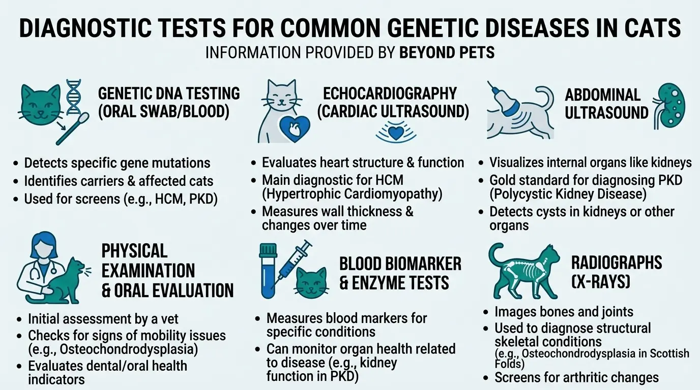 Diagnostic Tests for Common Genetic Diseases in Cats in Inherited Diseases: What are Common Genetic Diseases in Cats?