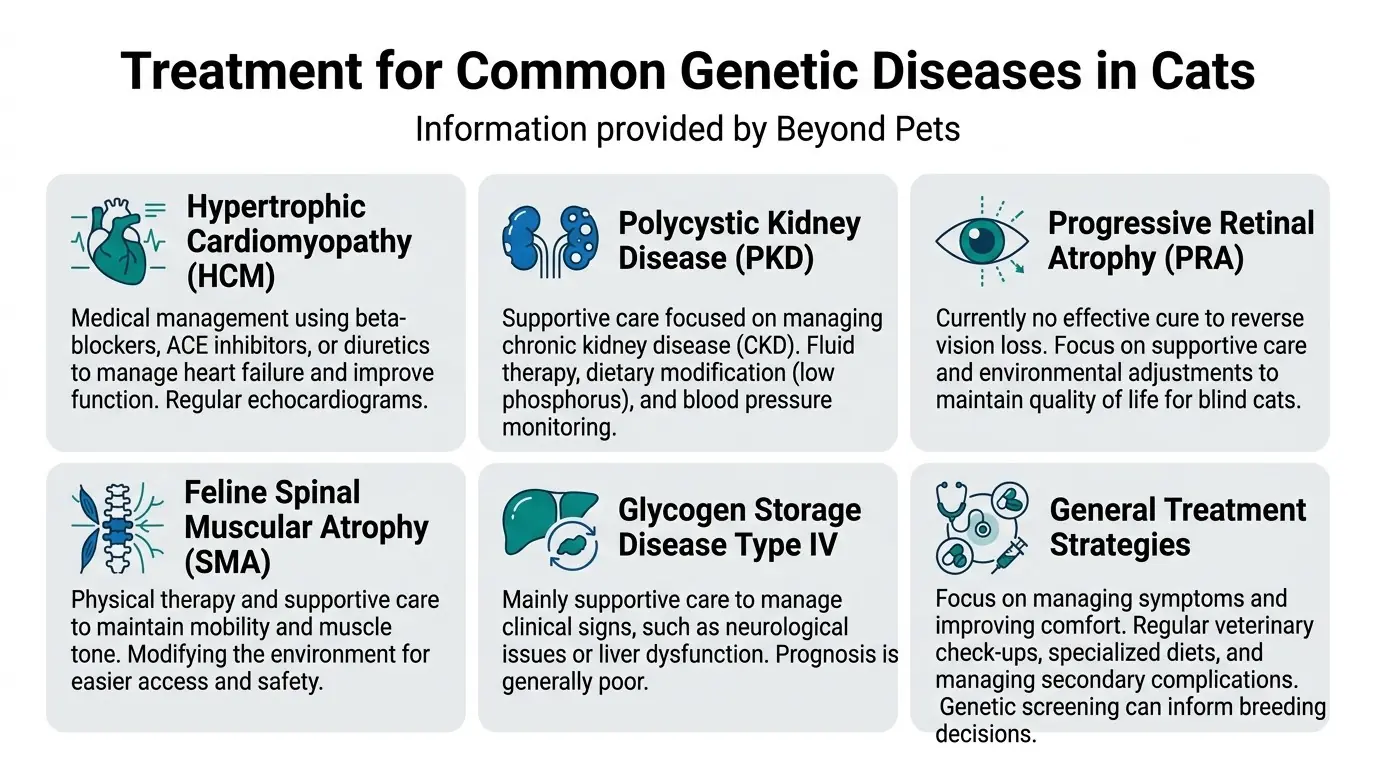 Treatment for Common Genetic Diseases in Cats in Inherited Diseases: What are Common Genetic Diseases in Cats?