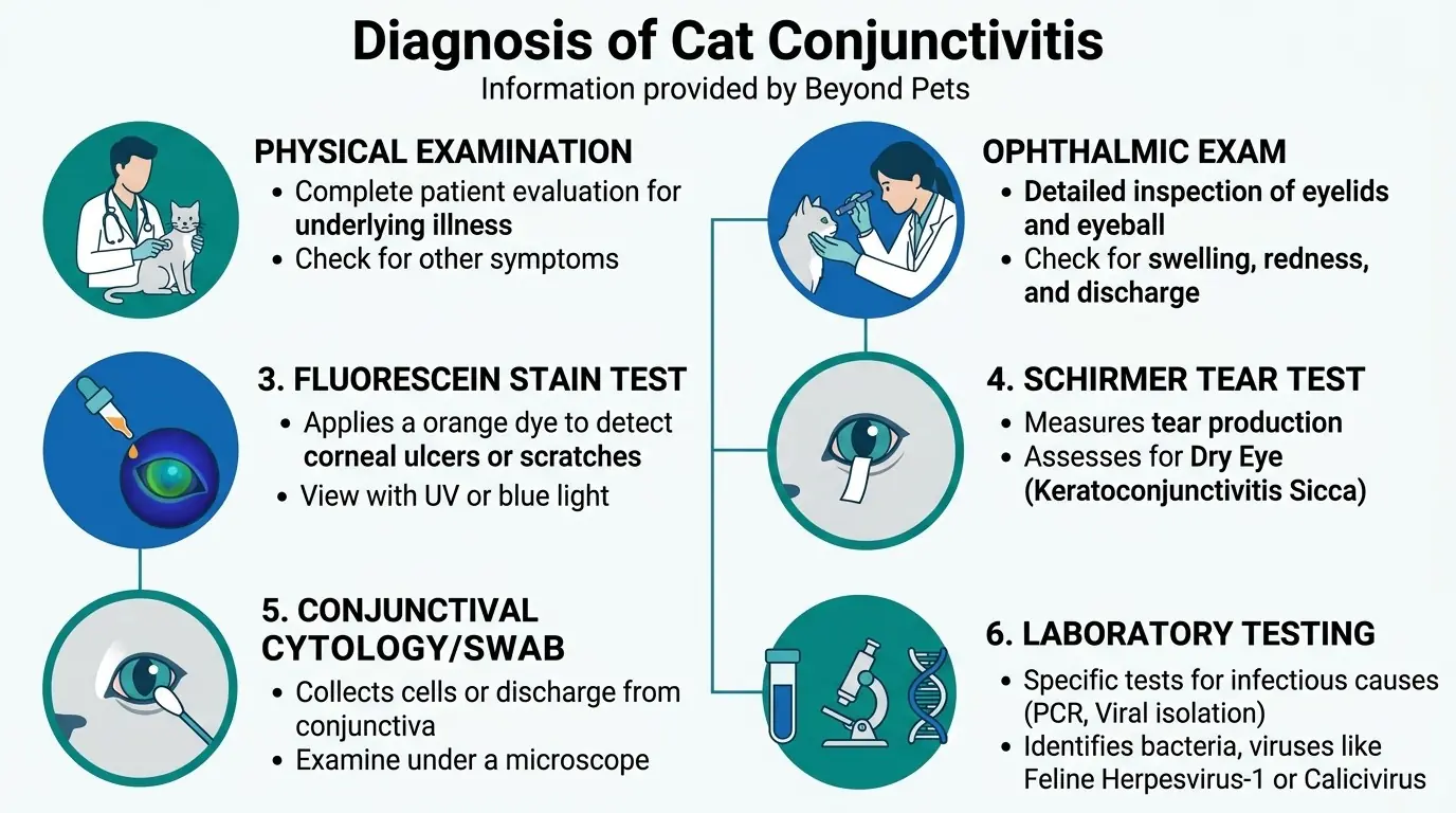 Diagnosis of Cat Conjunctivitis in What is Conjunctivitis in Cats?