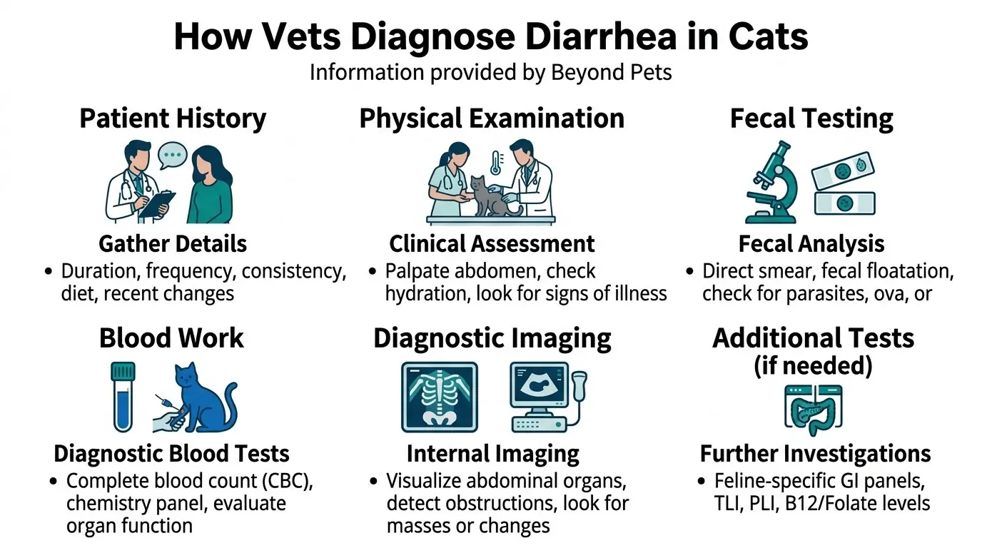 How Vets Diagnose Diarrhea in Cats in What is a Diarrhea in Cats?