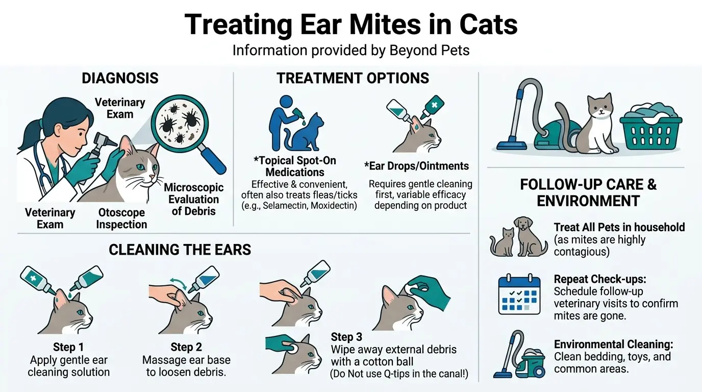 Treating Ear Mites in Cats in What are Ear Mites in Cats?