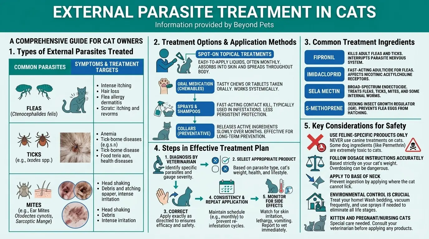 External Parasite Treatment in Cats in What is External Parasite in Cats