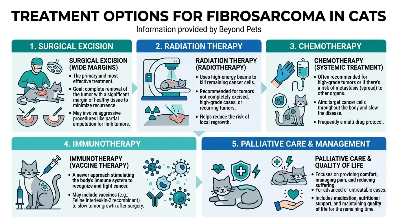Treatment Options for Fibrosarcoma in Cats in What is Fibrosarcoma in Cats?