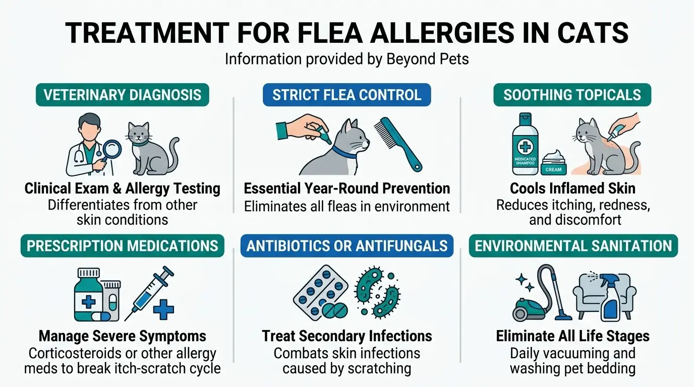 What are Flea Allergies in Cats? 3 Treatment for Flea Allergies in Cats in What are Flea Allergies in Cats?