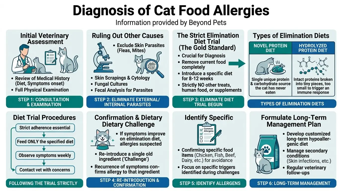 Diagnosis of Cat Food Allergies in What are Food Allergies in Cats