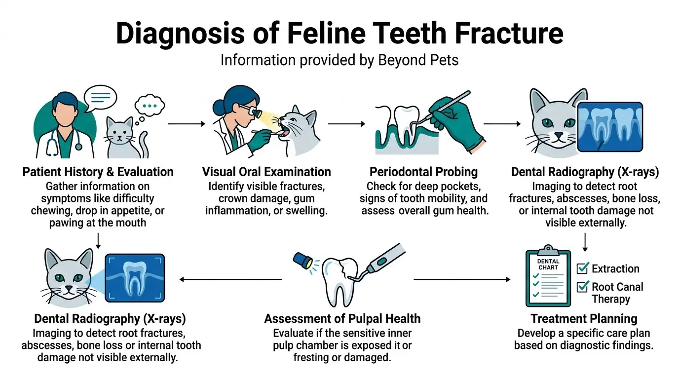 Diagnosis of Feline Teeth Fracture in What are Fractured Teeth in Cats