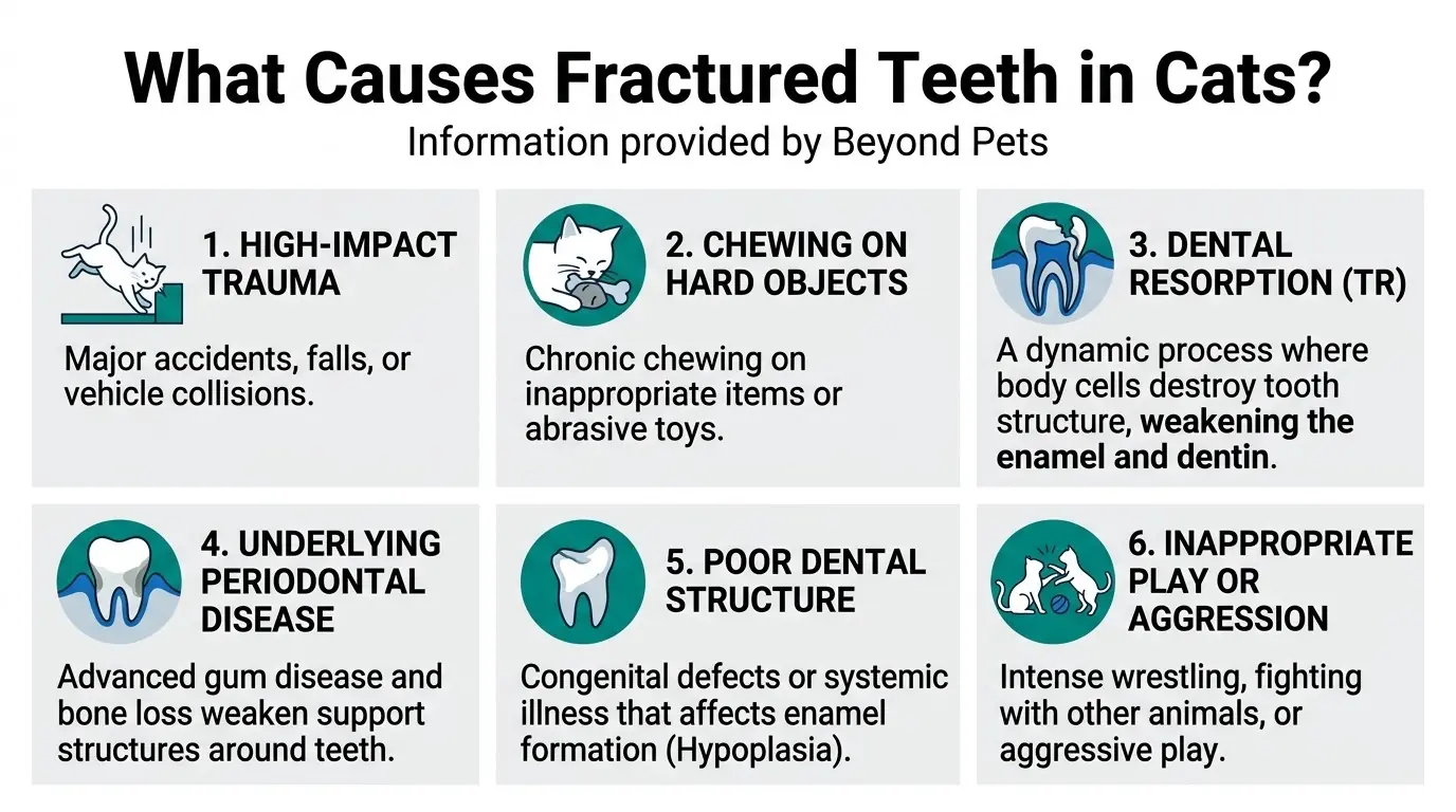 What Causes Fractured Teeth in Cats? in What are Fractured Teeth in Cats