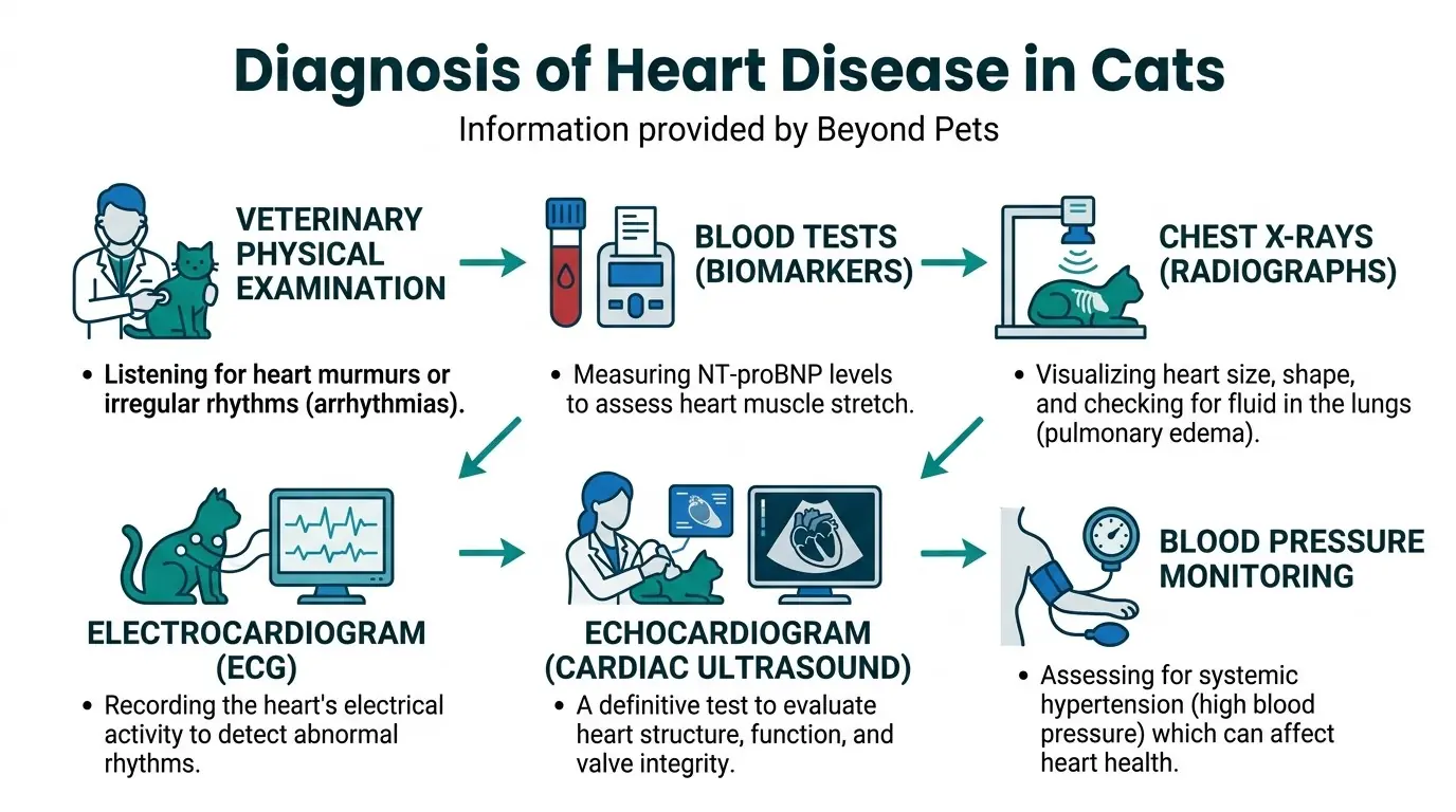 Diagnosis of Heart Disease in Cats in What is Heart Disease in Cats?
