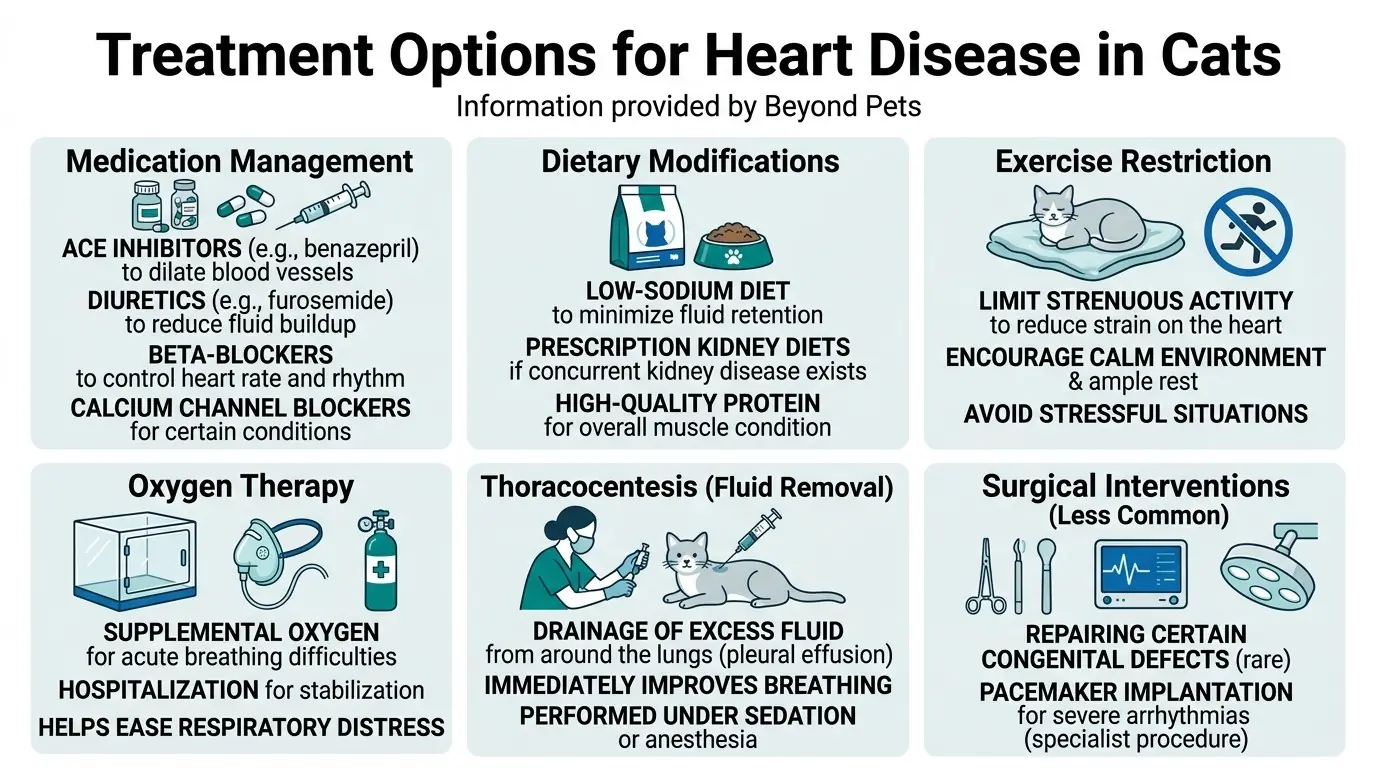 Treatment Options for Heart Disease in Cats in What is Heart Disease in Cats?
