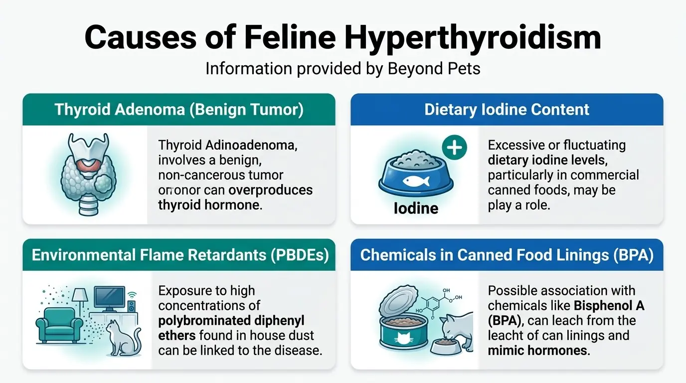 Causes of Feline Hyperthyroidism in What is Hyperthyroidism in Cats?