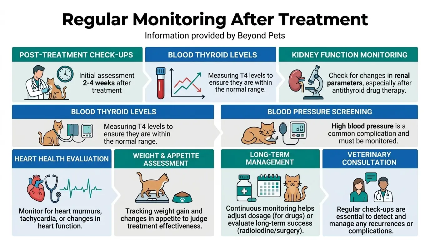 Regular Monitoring After Treatment in What is Hyperthyroidism in Cats?