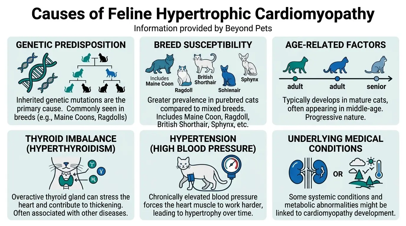 What is Hypertrophic Cardiomyopathy in Cats? 1 Causes of Feline Hypertrophic Cardiomyopathy in What is Hypertrophic Cardiomyopathy in Cats?