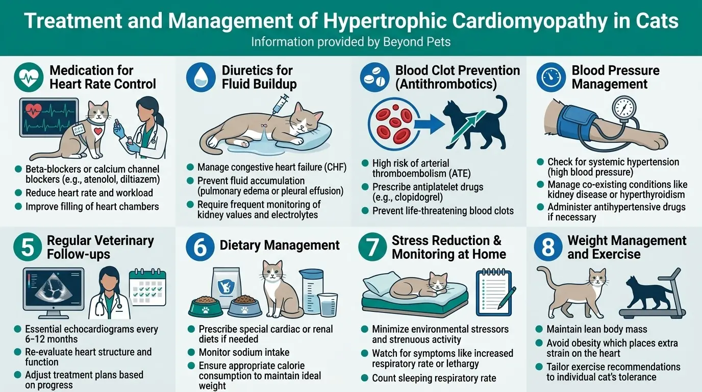 What is Hypertrophic Cardiomyopathy in Cats? 3 Treatment and Management of Hypertrophic Cardiomyopathy in Cats in What is Hypertrophic Cardiomyopathy in Cats?