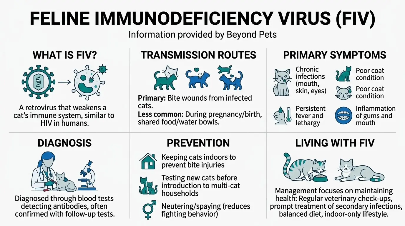 Feline Immunodeficiency Virus (FIV) in What is an Infectious Disease in Cats?